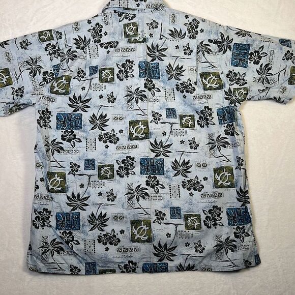 Vintage Hawaiian Go Barefoot short sleeve Button up Shirt USA Made -‎ Mens Large - Picture 1 of 6